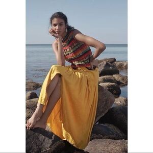 Anthropologie Audra Crochet Tank in Multicolor Stripe Small